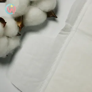 Suaves almohadillas higiénicas personalizadas, Material de algodón blanco sin procesar, venta al por mayor