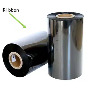 Factory wholesale zebra ribbon thermal transfer wax resin carbon ribbon, used for barcode label printer printing labels