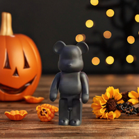 Vente en gros d'usine, expédition rapide, modèle de poupée en résine personnalisée, ours en briques, pour enfants, peinture à la main, Noël, Halloween