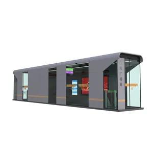 New Design Smart Bus Shelter With Wifi And Air Conditioner