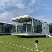Space Luxury Steel Capsule House 2 Bedroom Waterproof pour Hotel & Office Building