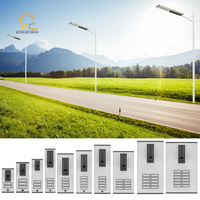 Lampadaire solaire LED tout-en-un intégré 30W 40W 60W 80W, installation facile, pour projets routiers ruraux