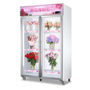 Gran oferta, refrigerador comercial de doble puerta para flores, tecnología de refrigeración por aire de ahorro de energía para floristas, tiendas de bodas - Product Image 3