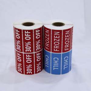 Étiquettes autocollantes personnalisables colorées pour codes-barres, imperméables, 40x30mm, 58x60mm, pour imprimante thermique, promotion, épicerie - Product Image 3