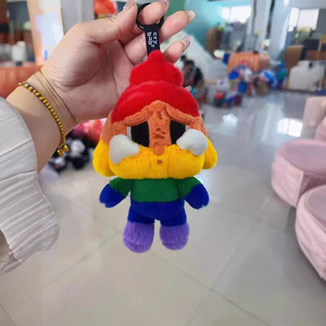 Piatto arcobaleno Toot ragazza giocattoli di <span class=keywords><strong>peluche</strong></span> carino viso grasso piccola ragazza farcito borsa con ciondolo portachiavi Toot Face macchinetta artiglio per bambini - Product Image 4