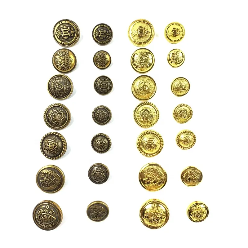 Superior quality botones fashion sewing buttons fashion shank buttons metal designer coat buttons sewing