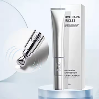 Emballage de tube ABL vide pour cosmétiques, tube en plastique vibrant pour crème pour les yeux, massage, avec applicateur électrique en métal, tube pour crème pour les yeux