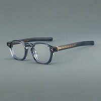 Nouvelles lunettes rétro en fibre d'acétate haut de gamme de l'usine de Shenzhen, monture unisexe 1052, logo personnalisable, couleur, myopie/solaire