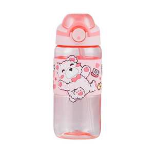 Botella de Agua Infantil PINKAH de 540 ml, Personalizada, a Prueba de Fugas, Duradera, de Tritán Ecológico, con Pajita y Asa, <span class=keywords><strong>para</strong></span> la Escuela y Viajes - Product Image 4