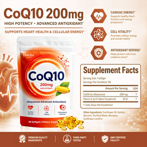 Cápsulas Blandas de CoQ10 de Marca Privada, 400 mg, Antioxidante de Alta Potencia para la Salud del Corazón, Soporte para Estatinas, Recuperación Muscular, Refuerzo Inmunológico, GMP - Product Image 2
