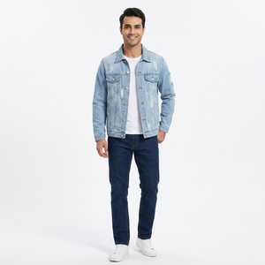 Chaqueta Vaquera de Invierno para Hombre, Color Sólido, Diseño 2026, Nueva, en Cantidad al por Mayor - Product Image 1
