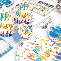 Juego de Decoración de Mesa de Papel de Color Personalizado Ecológico con Temática de Año Nuevo, Artículos para Fiestas