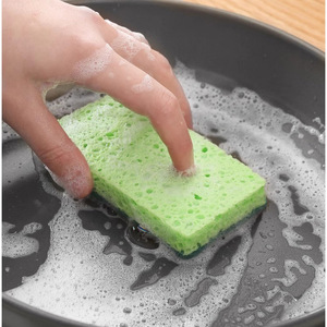 Thickened Wood Pulp Dishwashing Sponge Rectangle Pad For Kitchen Cleaning Pots And Pans - Product Image 2