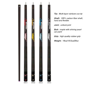 Premium PREOAIDR <span class=keywords><strong>uni</strong></span>-lock ortak karbon Fiber havuz 3142 ile bilardo ıstakası 58 inç satılık 12.5mm ucu ile - Product Image 2