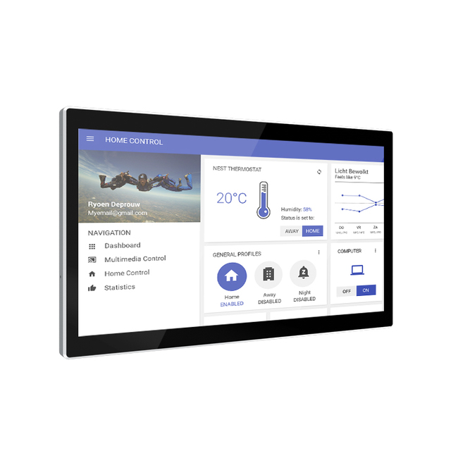 YC-SM14P New Industrial Wi-Fi CNC Metal Enclosure 14 Inch Touch Screen Panel Home Automation Smart Tablet PC