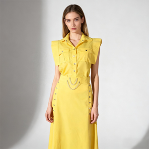 أزياء عصرية وأنيقة للحفلات ، ملابس نسائية من قطعتين لأعياد الميلاد ، جيوب للنادي ، قميص علوي وتنورة طويلة متطابقة - Product Image 1