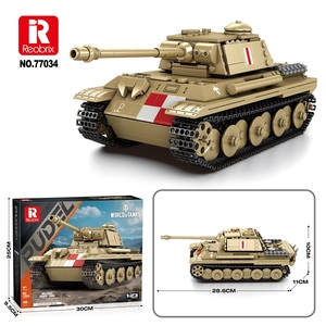 Reobrix World Tanks Série Officielle Sous Licence Pudel Modified Tiger Tank N°77034 969 Pièces Véhicules Jouet Éducatif Icône Polonaise - Product Image 1