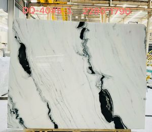 Dalles de <span class=keywords><strong>marbre</strong></span> blanc Panda, pierre naturelle, <span class=keywords><strong>pour</strong></span> revêtement de sol, revêtement mural, comptoirs - Product Image 2
