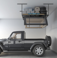 Étagères de plafond pour garage suspendues au plafond, gain de place, rangement lourd, qualité robuste, hauteur réglable