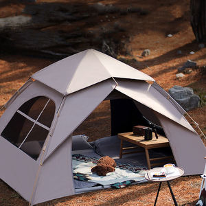 Tente de camping pliable et portable à ouverture automatique, imperméable, pour une personne, double couche, quatre saisons, en tissu Oxford 210D - Product Image 6