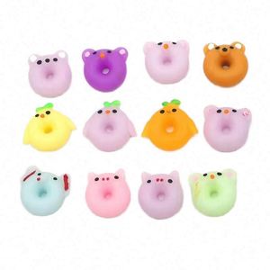 Donut Animal Shaped Mochi TPR Plastic Squeeze Toy Soft Rubber for Girls & Boys Stress Relief Office <b>Hand</b> Fidget Toys - Product Image 2