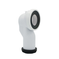 Tuyau de vidange WC mural en plastique PP de type S de 90-105 mm avec connecteur pour cuvette et tige de fixation métallique en option