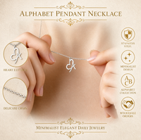 Collier pendentif en acier inoxydable Haomi CE avec initiale en forme de cœur, cadeau d'anniversaire minimaliste pour femme, chaîne de clavicule avec nom, bijoux