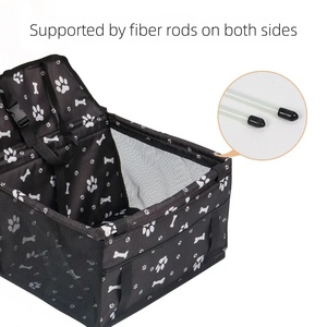 Assento de Carro para Animais de Estimação, Bolsa Portátil de Luxo para Cães e Gatos, Leve, Dobrável, Respirável e Não Abafada, Acessório para Assento de Carro - Product Image 5