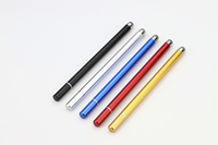 Stylet tactile 2-en-1 DIHAO pour iPad, métal capacitif avec pointe disque et pointe maillée, 5 couleurs, logo personnalisé