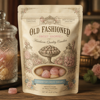 Sachet Doypack Personnalisé avec Fenêtre et Fermeture Ziplock, Résistant à la Chaleur, Qualité Alimentaire, Refermable, pour Emballage de Bonbons, Friandises et Snacks mm