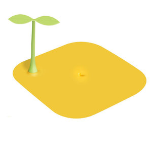 Tapa de desagüe de silicona con diseño de brotes de frijol, amarilla y blanca, prevención de olores, bloqueador de insectos para baño - Product Image 5