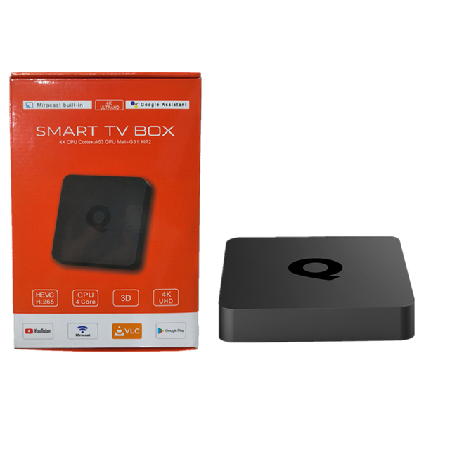 2024 Hot Sell ATV Tv Box Q1 Androidtv 10 2gb Ram 16gb Rom 2.4g 5g Dual Wifi BT Allwinner H313 Wifi Cable Smart OTT Tv Box Q1
