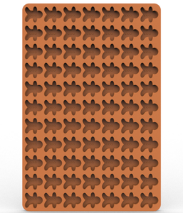 Household Silicone Baking Mold 77 Cavities Candy Chocolate <b>Cookie</b> Mold Family Party 3D DIY Handmade Caramel Gummy - Product Image 3