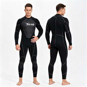 Combinaison de plongée en néoprène YONSUB 1,5 mm pour hommes et femmes, combinaison intégrale à manches longues pour la natation, la plongée avec tuba, le <span class=keywords><strong>surf</strong></span>, protection solaire UV - Product Image 2