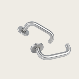 Juego de Manijas de Puerta de Acero Inoxidable de Alta Resistencia, Diseño Moderno Personalizado, con Certificación EN1906 Contra Incendios, Acabado Negro Mate Satinado, Reversible - Product Image 2