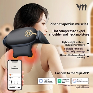 Masajeador de cuello inteligente Yanmi con masaje de presión con calor para los hombros y el músculo trapezoidal, herramienta de masaje conectada a la aplicación Xiaomi. - Product Image 6
