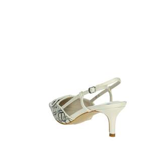 Laura Biagiotti Women's Slingback <b>Pumps</b> 8969 <b>Black</b> Beige Pointed Toe Heels - Product Image 2