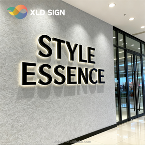 Letrero Personalizado con <span class=keywords><strong>Diseño</strong></span> Interior, Logotipo LED para Pared, <span class=keywords><strong>Letreros</strong></span> Retroiluminados de Metal Dorado para Decoración de Salón de Belleza y SPA - Product Image 4
