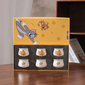 Taza de Té de Cerámica Estilo Chino de Alta Gama con Diseño Nuevo 2026, <span class=keywords><strong>Tom</strong></span> y <span class=keywords><strong>Jerry</strong></span> - Product Image 2