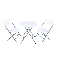Tables de bar à cocktails pliantes portables en plastique, rondes, hautes, de 60 cm et 80 cm de diamètre, modernes, pour la location en gros, mariages, fêtes et événements