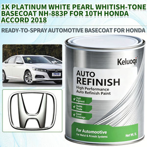Série de peintures automobiles Keluoqi, peinture de base 1K Platinum White Pearl NH-883P, teinte plus blanche, métallique, pour revêtement automobile Tricoat - Product Image 1