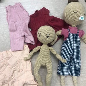 Muñeca de ganchillo vietnamita, bonita muñeca hecha a mano con traje extraíble - Product Image 1
