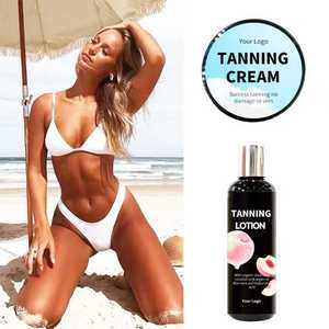 Loción Bronceadora Vegana de Marca Privada, Crema Aceleradora de Bronceado Intensivo, Gel Bronceador Corporal Herbal para Solárium - Product Image 1