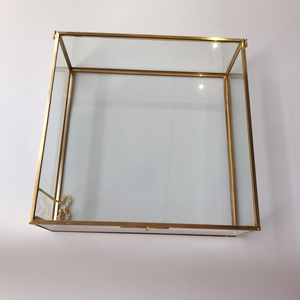 <span class=keywords><strong>Boîte</strong></span> <span class=keywords><strong>à</strong></span> <span class=keywords><strong>bijoux</strong></span> Vintage en <span class=keywords><strong>laiton</strong></span>, grande taille 28x28x10cm <span class=keywords><strong>boîte</strong></span> de rangement en <span class=keywords><strong>verre</strong></span>, taille personnalisée/Design personnalisé - Product Image 4