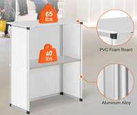 Portable Tradeshow Podium Table Affichage Exposition Comptoir Stand Stand Stand Foire avec Mur