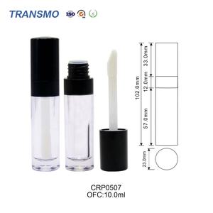 Contenants de rouge à lèvres liquide de 10 ml, gloss à lèvres, tubes personnalisés avec pinceau, tubes de gloss à lèvres vides de 10 ml avec gros pinceau - Product Image 2