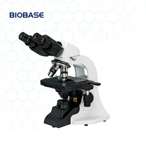 BIOBASE-microscopio óptico de laboratorio, lámpara LED 4X 10X 40X 100X, Binocular de contraste de fase