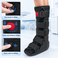 Déambulateur gonflable ergonomique TP Air respirant et léger avec semelle antidérapante en TPR et doublure amovible pour entorses et fractures