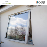 Fenêtre à auvent en aluminium OEM ODM Multishades avec quincaillerie allemande, ouverture facile, système moderne et durable