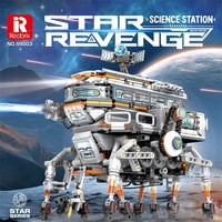 Reobrix 99003 Technical Star Science Station Explorer, Modelo de Coche Espacial de Aviación, Bloques de Construcción RC, Juego de Ladrillos de Juguete